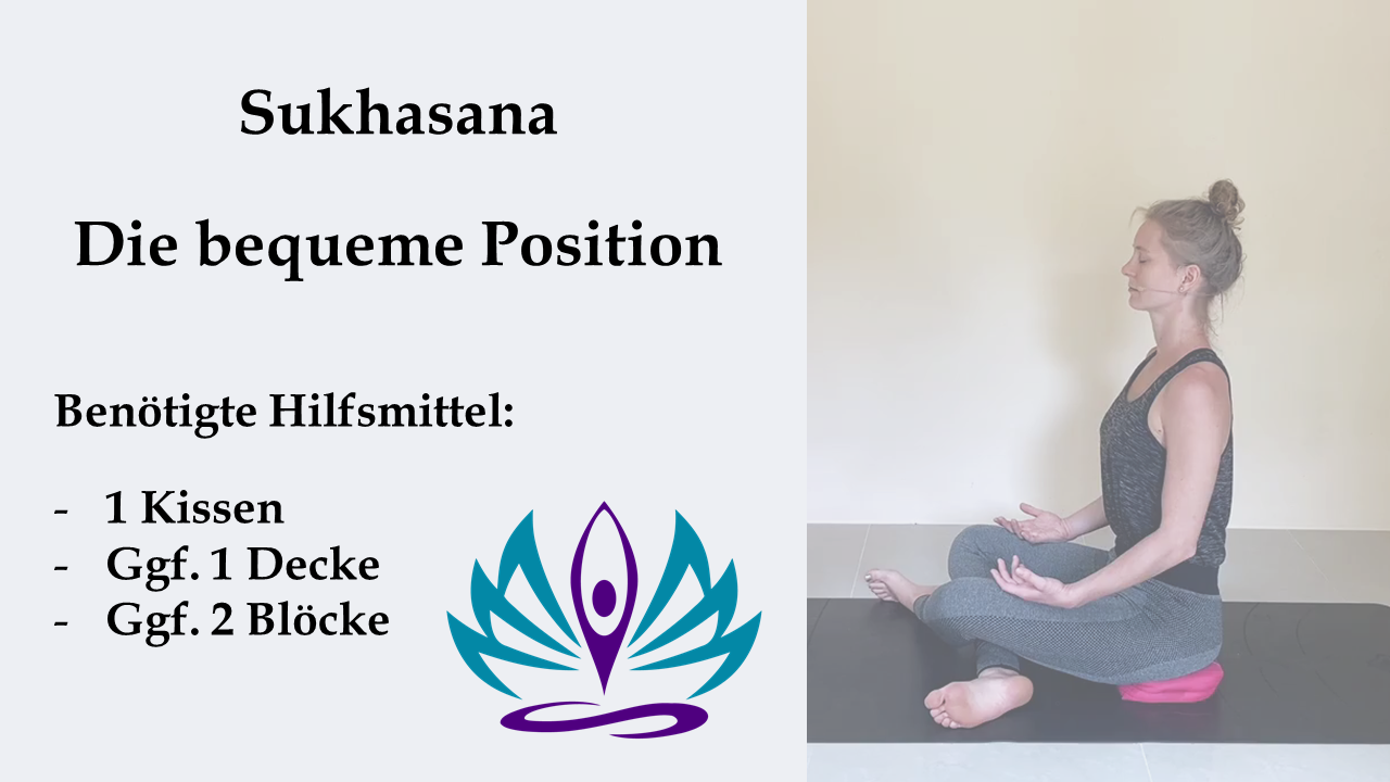 Sukhasana - Rückenschonendes Sitzen im Yoga ohne Schmerzen