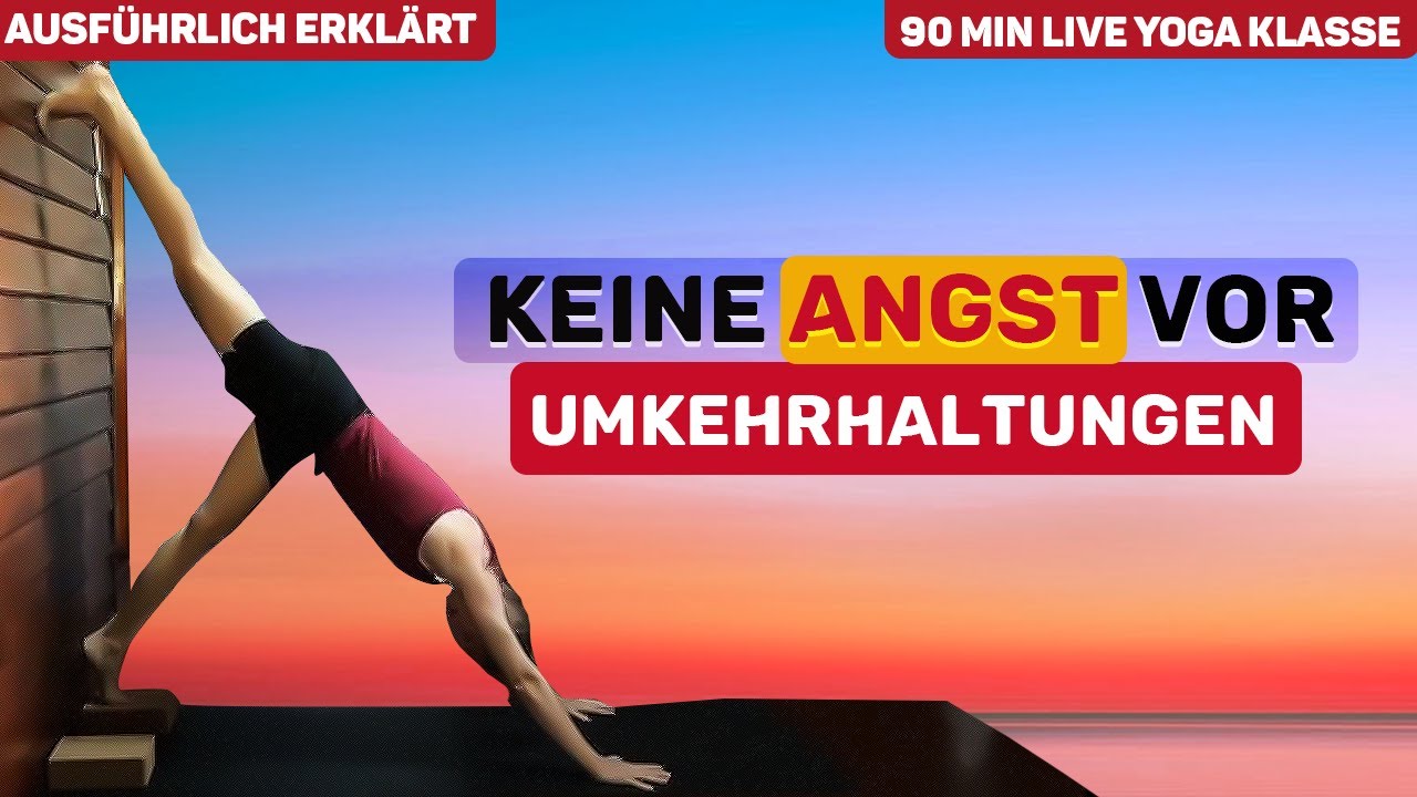 Angstfrei in erste Yoga Umkehrhaltungen kommen